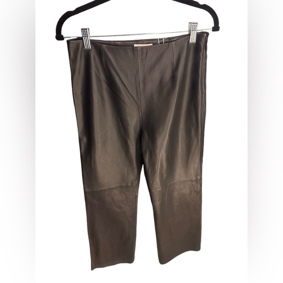 Rebecca Taylor Lamb leather ankle pants